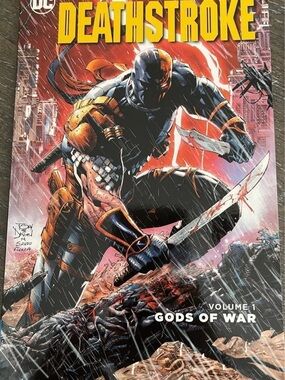 DC Comics Deathstroke Poster-Style Cover in Black, Orange, Green